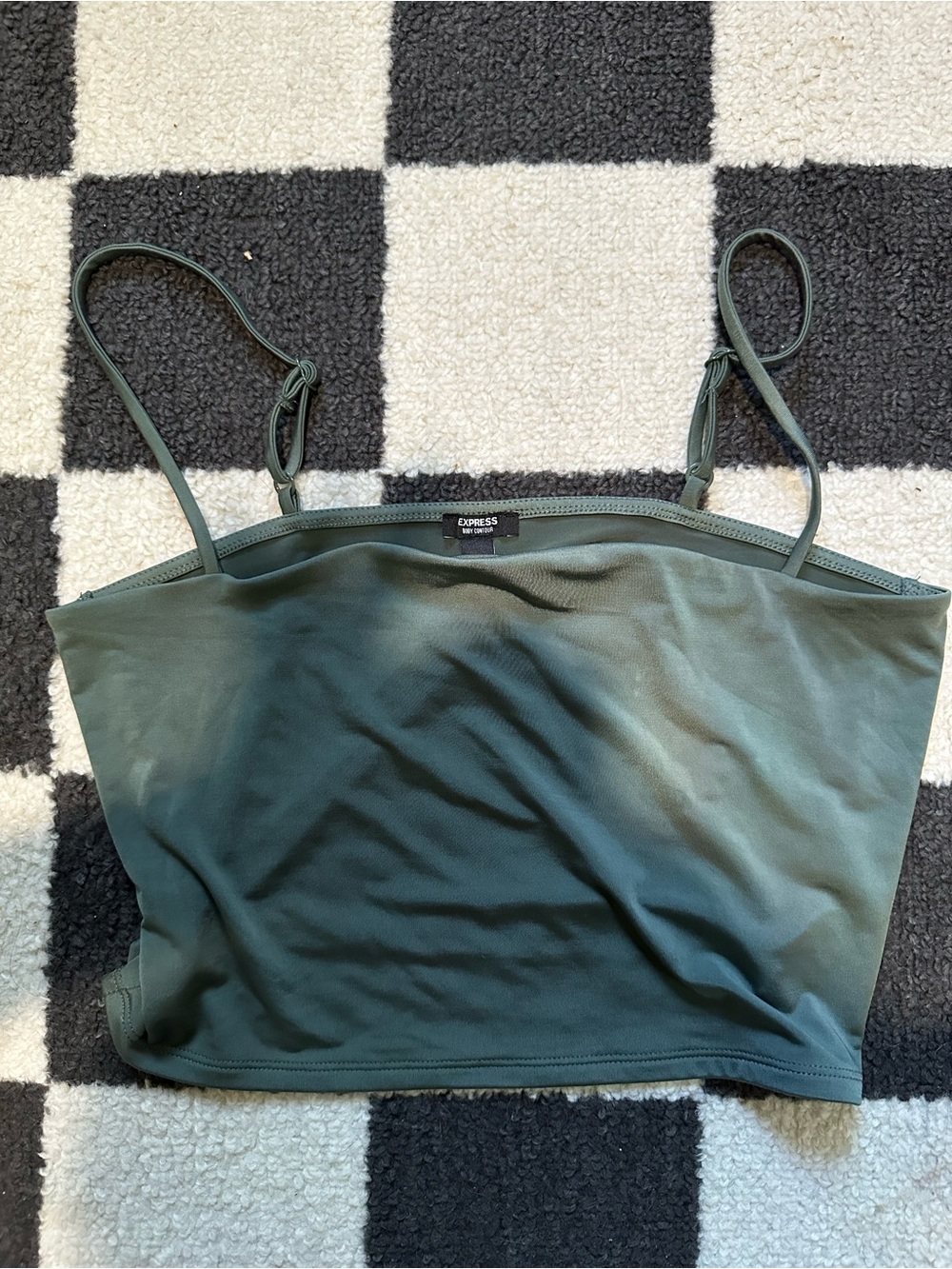 Express contour crop tank top